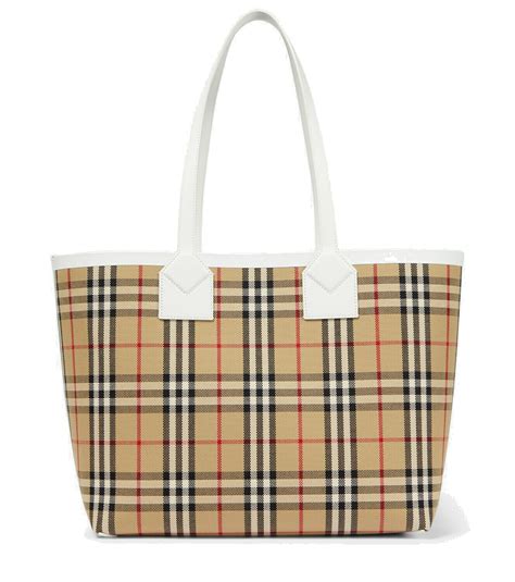 burberry brit canvas bag|burberry checked canvas tote bag.